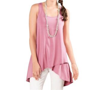 Matilda Jane Pink Secret Garden Tank Top Adventure Begins Sleeveless Modal Tunic